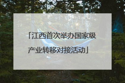 江西首次举办国家级产业转移对接活动