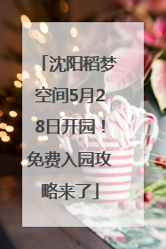 沈阳稻梦空间5月28日开园！免费入园攻略来了