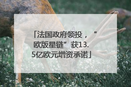 法国政府领投，“欧版星链”获13.5亿欧元增资承诺