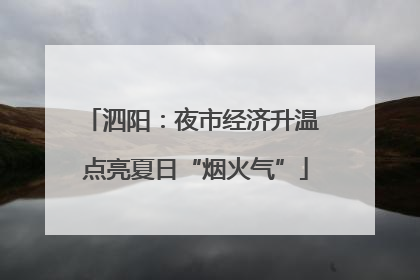 泗阳：夜市经济升温 点亮夏日“烟火气”