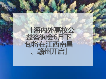 海内外高校公益咨询会6月下旬将在江西南昌、赣州开启