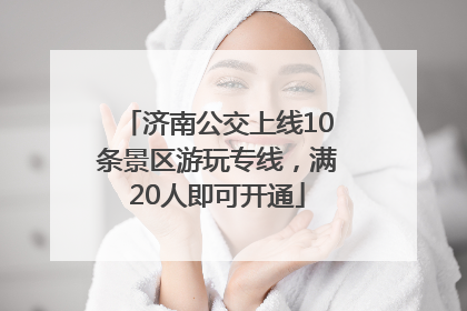 济南公交上线10条景区游玩专线，满20人即可开通