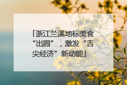 浙江兰溪地标美食“出圈”，激发“舌尖经济”新动能