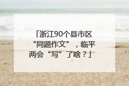 浙江90个县市区“同题作文”，临平两会“写”了啥？