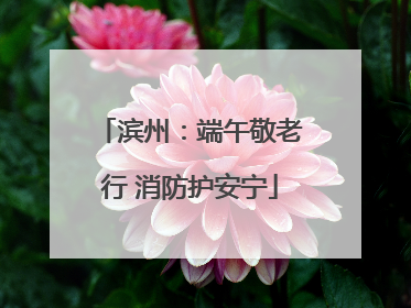 滨州：端午敬老行 消防护安宁