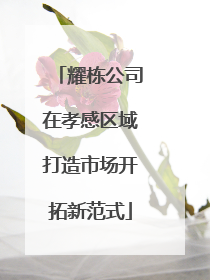 耀栋公司在孝感区域打造市场开拓新范式