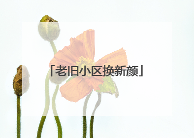 老旧小区换新颜