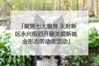 聚焦七大服务 天府新区永兴街道开展关爱新就业形态劳动者活动