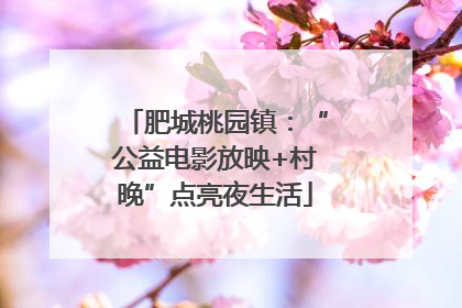 肥城桃园镇：“公益电影放映+村晚”点亮夜生活
