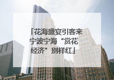 花海盛宴引客来 宁波宁海“赏花经济”别样红