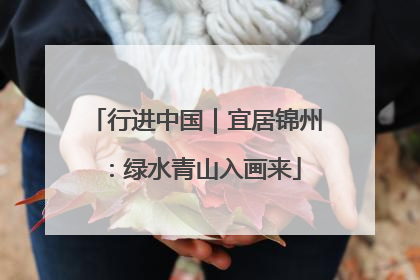 行进中国｜宜居锦州：绿水青山入画来