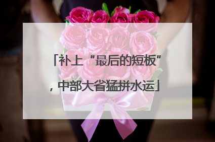 补上“最后的短板”，中部大省猛拼水运