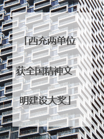 西充两单位获全国精神文明建设大奖