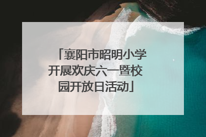 襄阳市昭明小学开展欢庆六一暨校园开放日活动