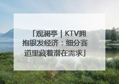 观澜亭｜KTV拥抱银发经济：细分赛道里藏着潜在需求