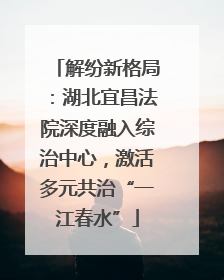 解纷新格局：湖北宜昌法院深度融入综治中心，激活多元共治“一江春水”