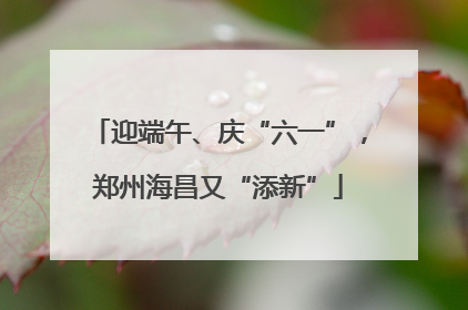 迎端午、庆“六一”，郑州海昌又“添新”