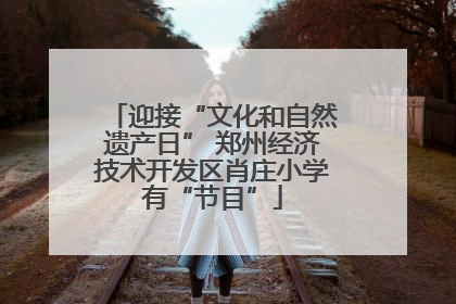 迎接“文化和自然遗产日” 郑州经济技术开发区肖庄小学有“节目”