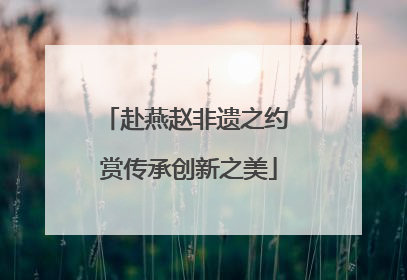 赴燕赵非遗之约 赏传承创新之美