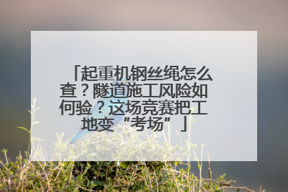 起重机钢丝绳怎么查？隧道施工风险如何验？这场竞赛把工地变“考场”