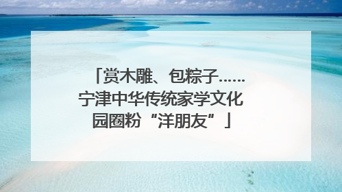 赏木雕、包粽子……宁津中华传统家学文化园圈粉“洋朋友”