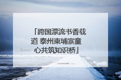 跨国漂流书香载道 泰州柬埔寨童心共筑知识桥