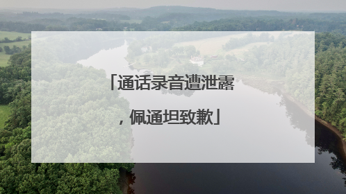 通话录音遭泄露，佩通坦致歉