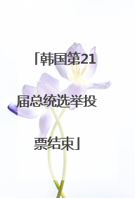 韩国第21届总统选举投票结束