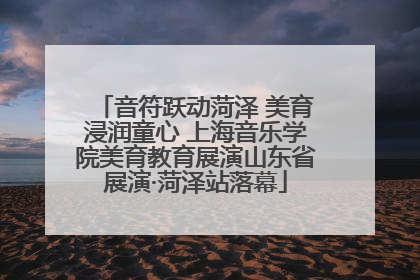 音符跃动菏泽 美育浸润童心 上海音乐学院美育教育展演山东省展演·菏泽站落幕