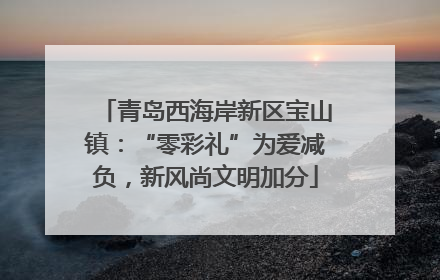 青岛西海岸新区宝山镇：“零彩礼”为爱减负，新风尚文明加分