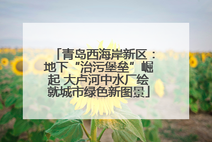 青岛西海岸新区：地下“治污堡垒”崛起 大卢河中水厂绘就城市绿色新图景