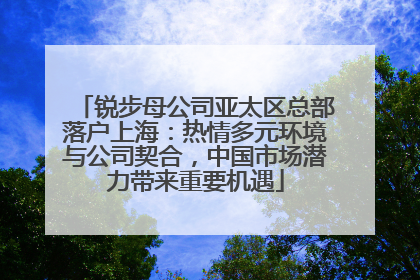 锐步母公司亚太区总部落户上海：热情多元环境与公司契合，中国市场潜力带来重要机遇