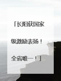 长阳获国家级激励表扬！全省唯一！