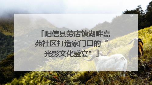阳信县劳店镇湖畔嘉苑社区打造家门口的“光影文化盛宴”