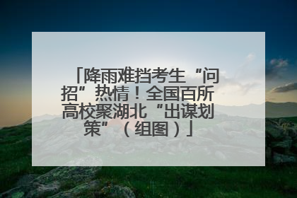 降雨难挡考生“问招”热情！全国百所高校聚湖北“出谋划策”（组图）