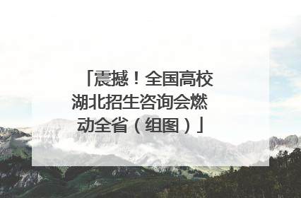 震撼！全国高校湖北招生咨询会燃动全省（组图）