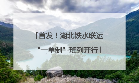 首发！湖北铁水联运“一单制”班列开行