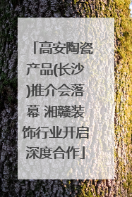 高安陶瓷产品(长沙)推介会落幕 湘赣装饰行业开启深度合作