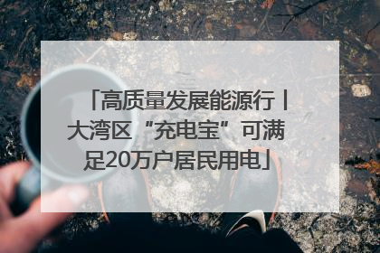 高质量发展能源行丨大湾区“充电宝”可满足20万户居民用电