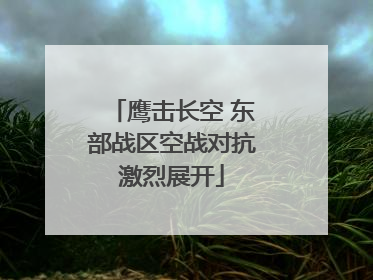 鹰击长空 东部战区空战对抗激烈展开