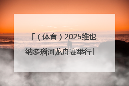 （体育）2025维也纳多瑙河龙舟赛举行