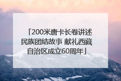 200米唐卡长卷讲述民族团结故事 献礼西藏自治区成立60周年