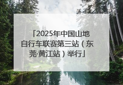 2025年中国山地自行车联赛第三站（东莞·黄江站）举行
