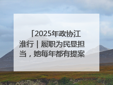 2025年政协江淮行｜履职为民显担当，她每年都有提案被评为“优秀”