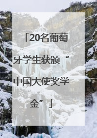 20名葡萄牙学生获颁“中国大使奖学金”