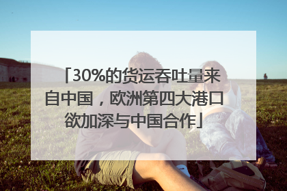 30%的货运吞吐量来自中国，欧洲第四大港口欲加深与中国合作