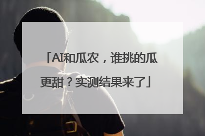 AI和瓜农，谁挑的瓜更甜？实测结果来了