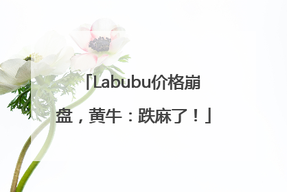 Labubu价格崩盘，黄牛：跌麻了！